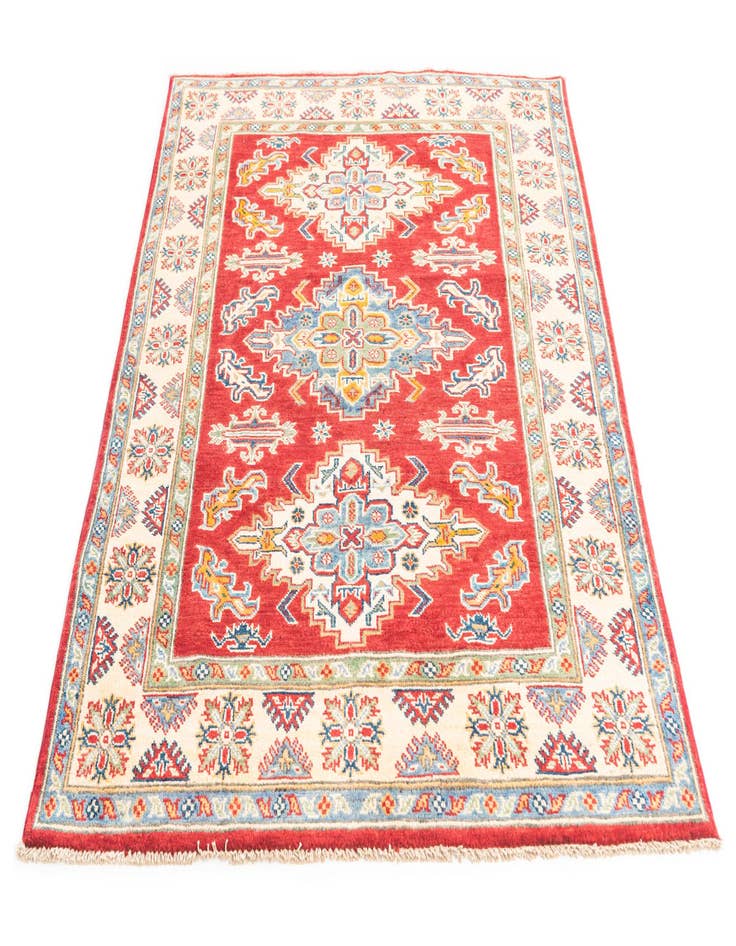 Detail image of  4' x 5' 8  Hand Knotted Kazak Rug