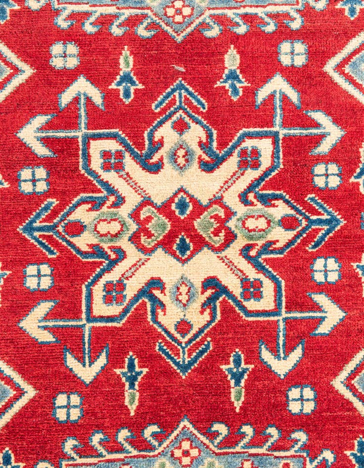 Detail image of  3' 10 x 6' 2  Hand Knotted Kazak Rug