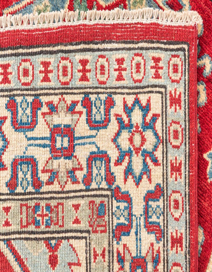 Detail image of  3' 10 x 6' 2  Hand Knotted Kazak Rug