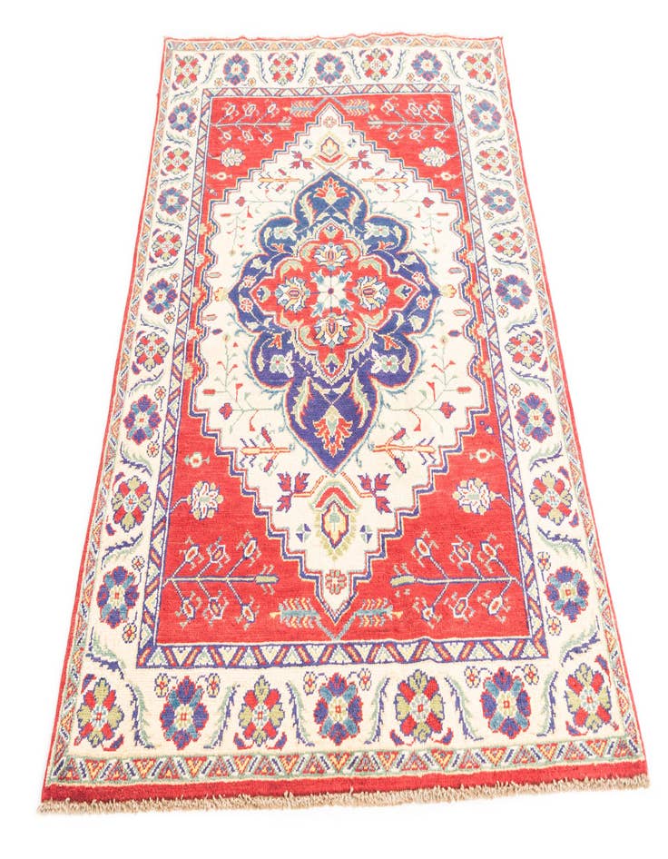 Detail image of  3' 10 x 5' 9  Hand Knotted Kazak Rug