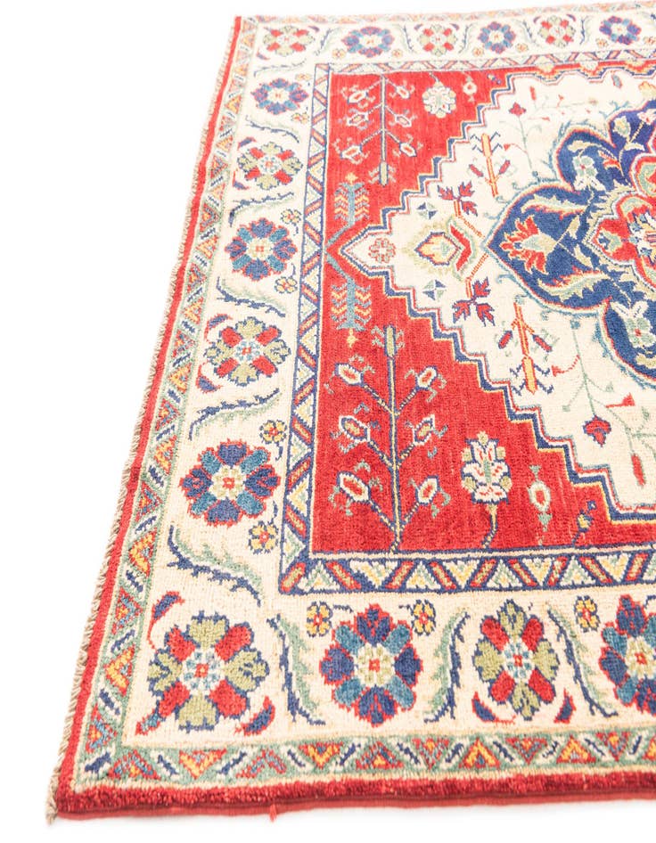Detail image of  3' 10 x 5' 9  Hand Knotted Kazak Rug