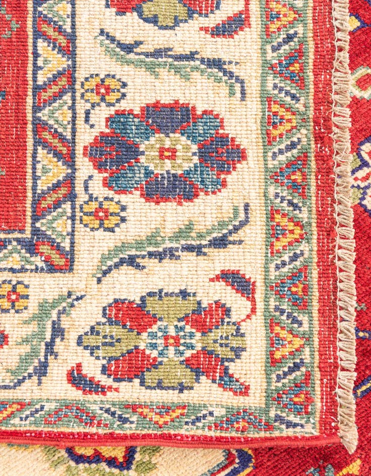 Detail image of  3' 10 x 5' 9  Hand Knotted Kazak Rug