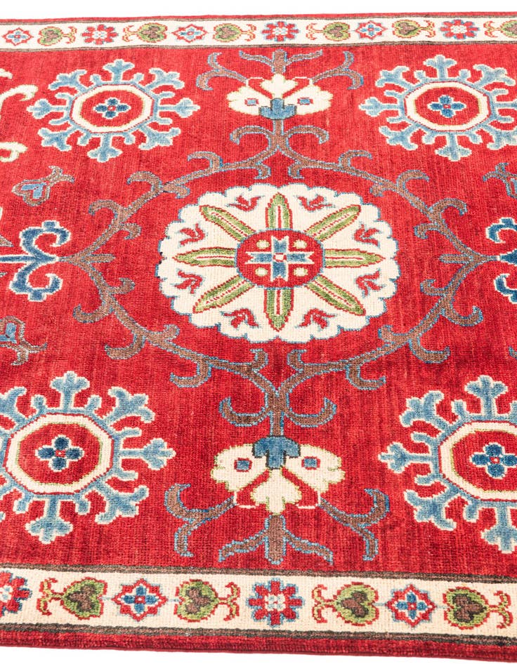 Detail image of  4' 1 x 6' 1  Hand Knotted Kazak Rug