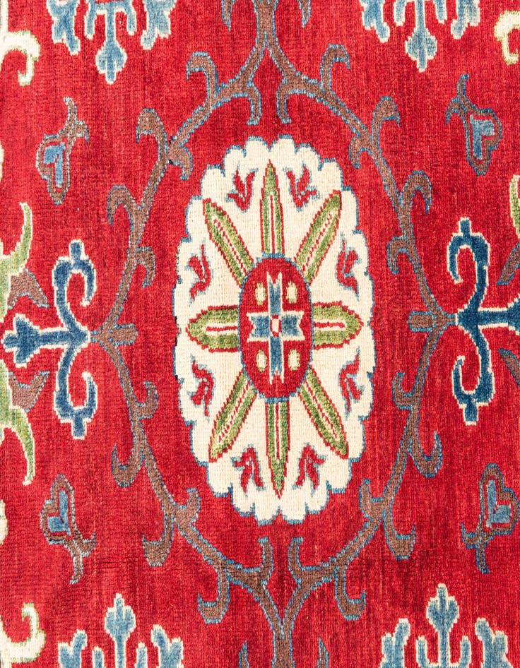 Detail image of  4' 1 x 6' 1  Hand Knotted Kazak Rug
