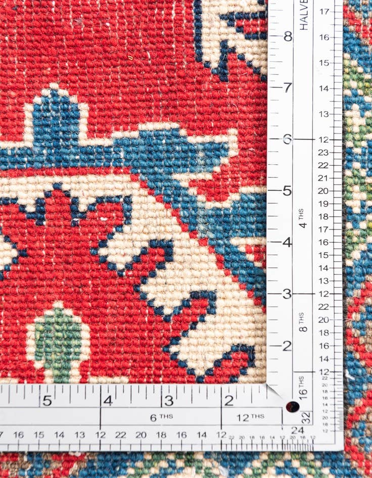 Detail image of  4' x 6' 1  Hand Knotted Kazak Rug