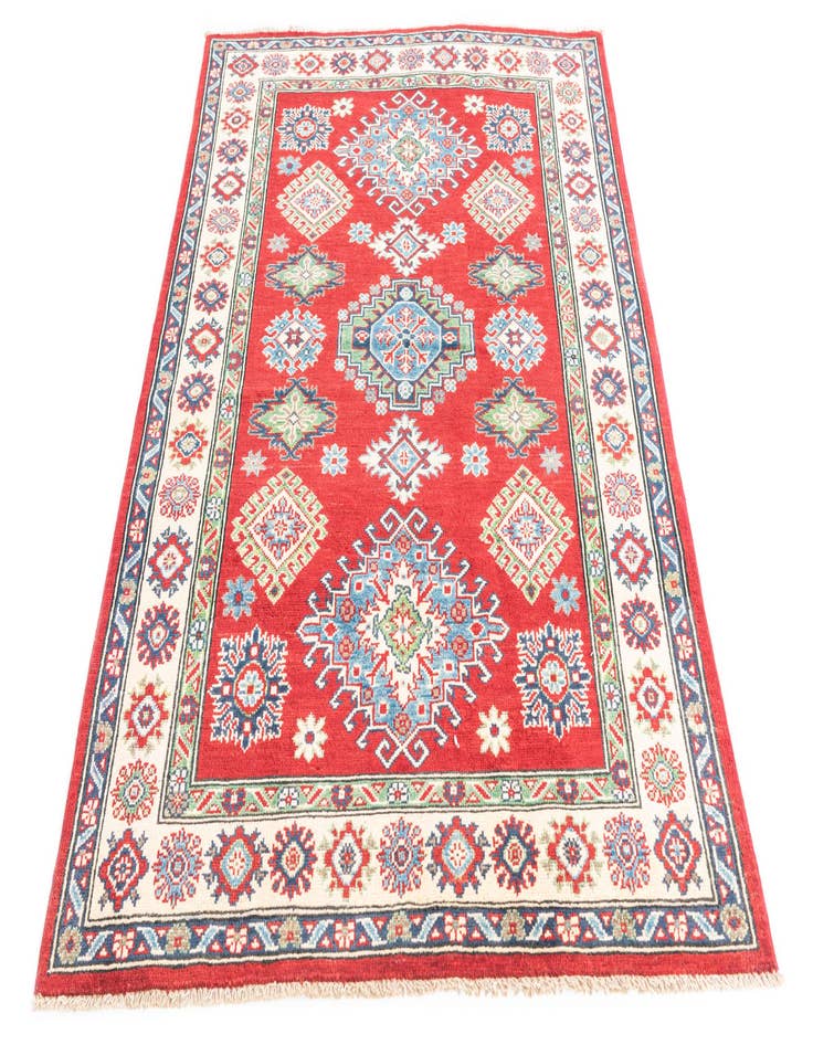 Detail image of  4' x 6'  Hand Knotted Kazak Rug