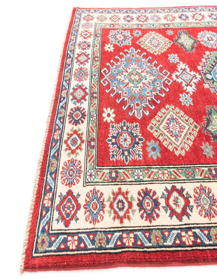 Detail image of  4' x 6'  Hand Knotted Kazak Rug