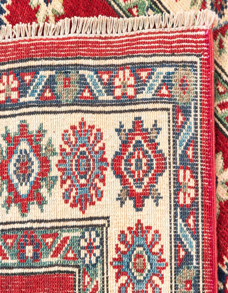 Detail image of  4' x 6'  Hand Knotted Kazak Rug
