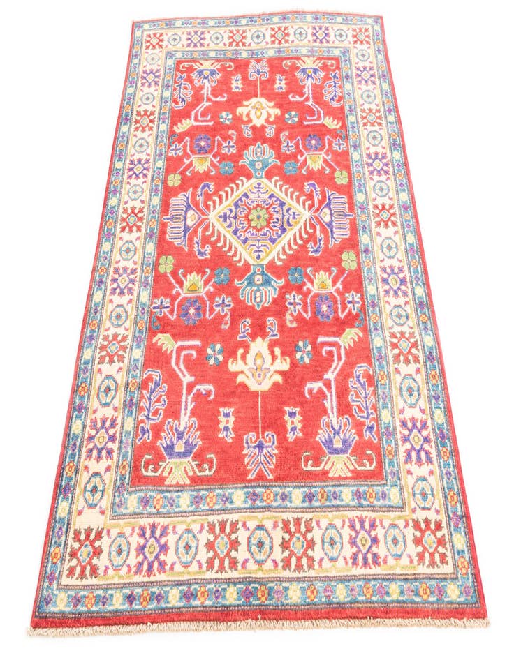 Detail image of  3' 9 x 5' 8  Hand Knotted Kazak Rug