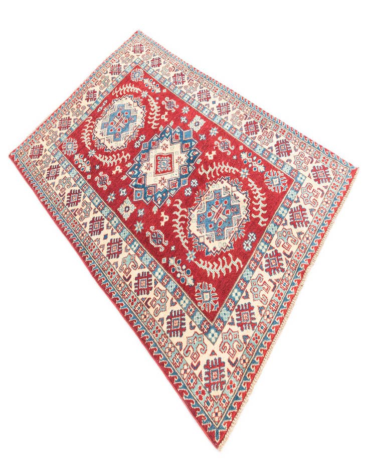 Detail image of  3' 10 x 6'  Hand Knotted Kazak Rug