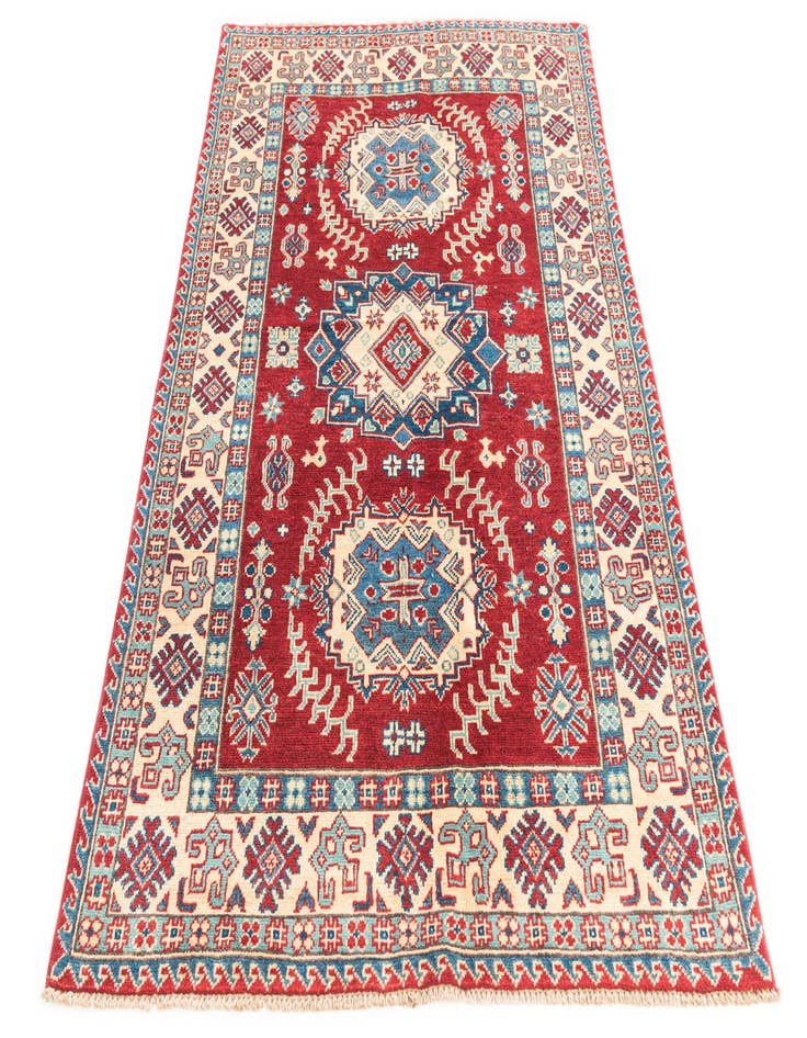 Detail image of  3' 10 x 6'  Hand Knotted Kazak Rug