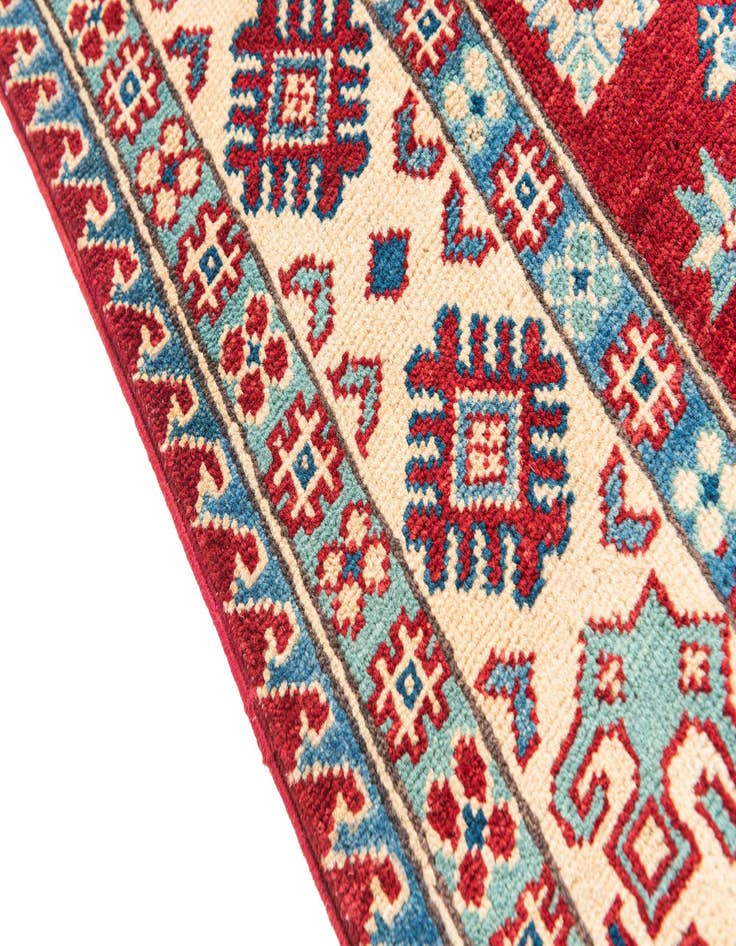Detail image of  3' 10 x 6'  Hand Knotted Kazak Rug