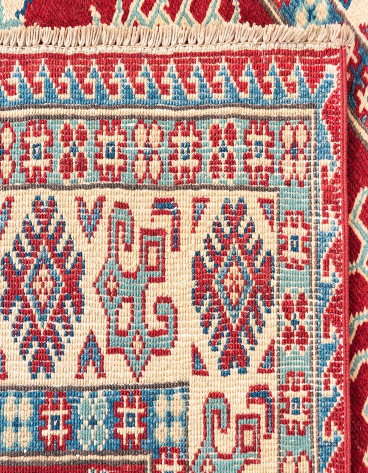 Detail image of  3' 10 x 6'  Hand Knotted Kazak Rug