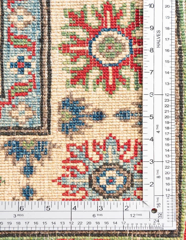 Detail image of  4' x 6' 1  Hand Knotted Kazak Rug