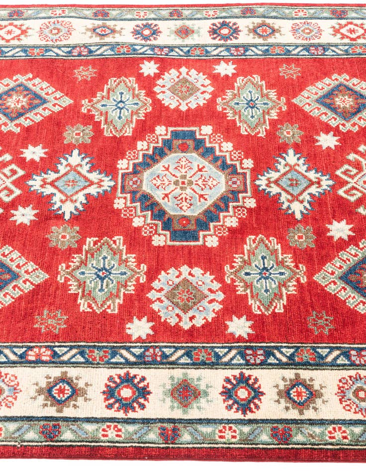 Detail image of  4' x 6'  Hand Knotted Kazak Rug
