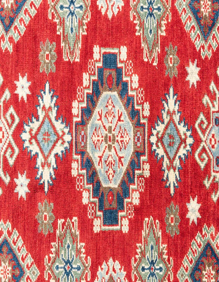 Detail image of  4' x 6'  Hand Knotted Kazak Rug
