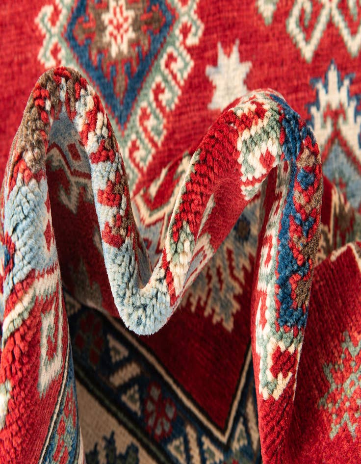 Detail image of  4' x 6'  Hand Knotted Kazak Rug