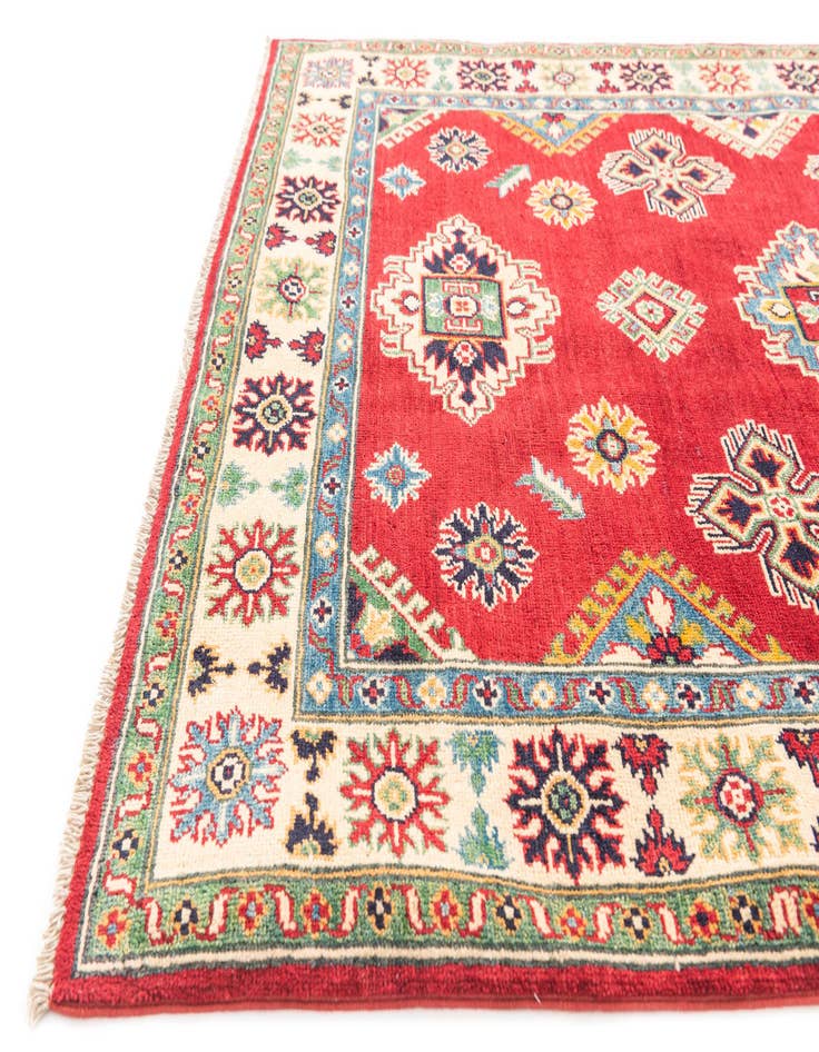 Detail image of  4' 1 x 5' 10  Hand Knotted Kazak Rug