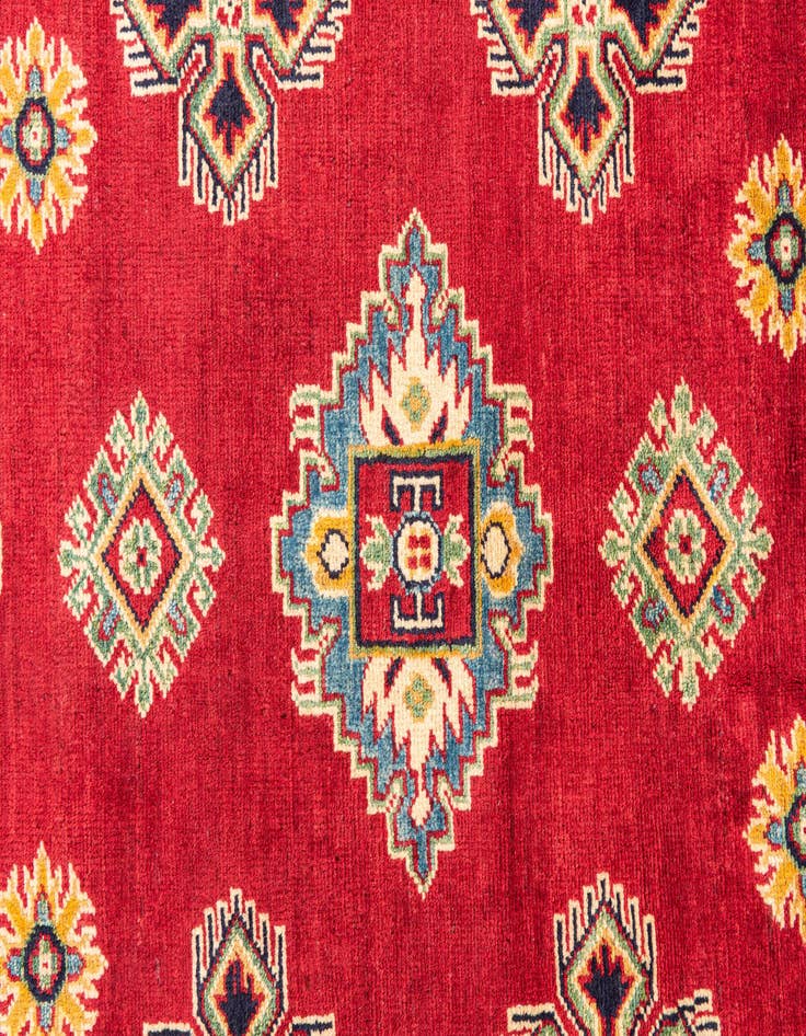 Detail image of  4' 1 x 5' 10  Hand Knotted Kazak Rug
