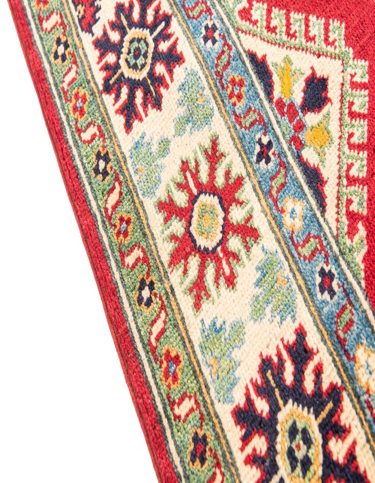 Detail image of  4' 1 x 5' 10  Hand Knotted Kazak Rug