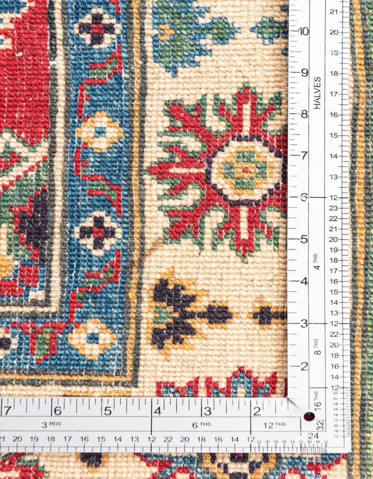 Detail image of  4' 1 x 5' 10  Hand Knotted Kazak Rug