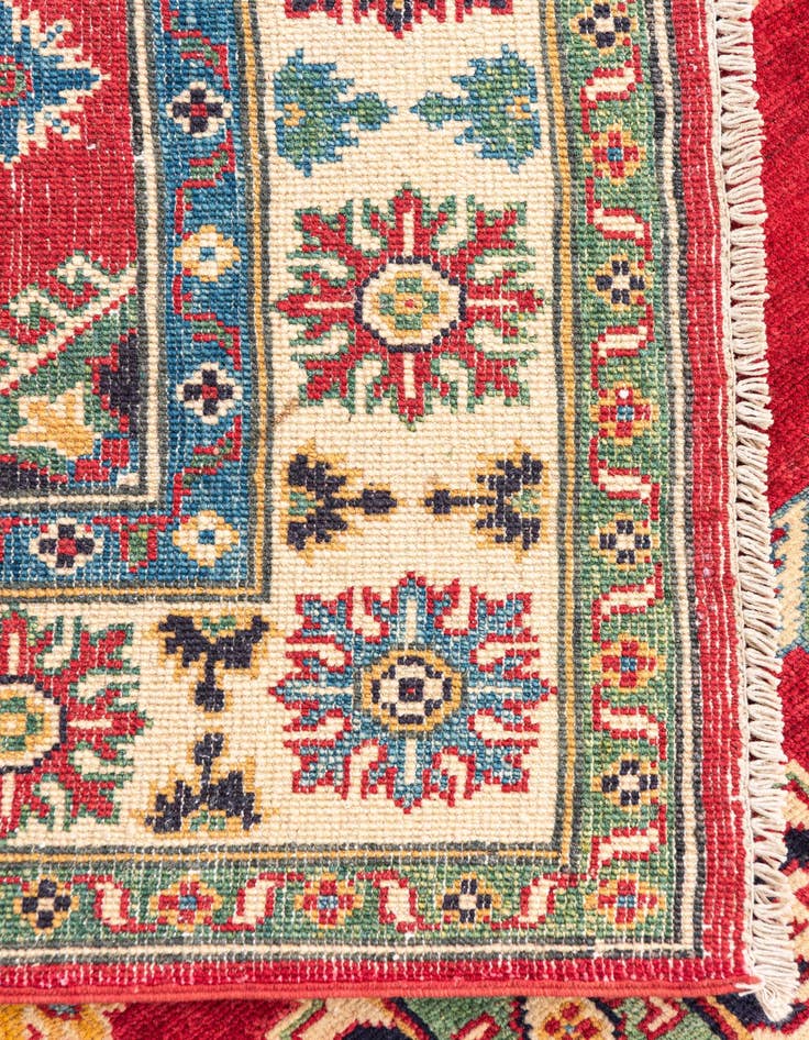 Detail image of  4' 1 x 5' 10  Hand Knotted Kazak Rug