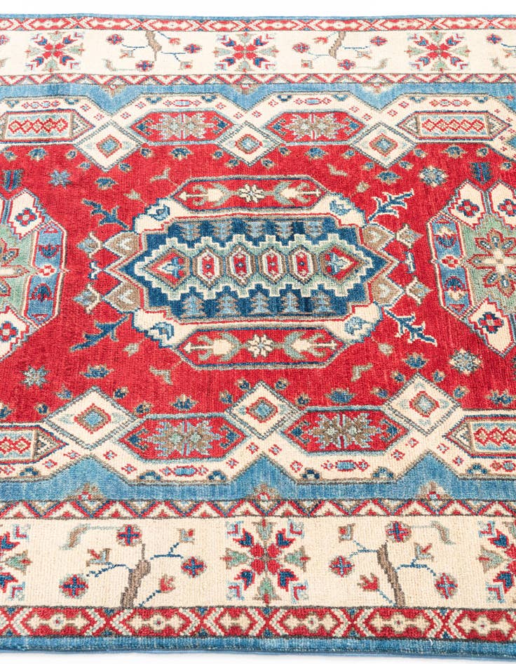 Detail image of  4' 1 x 5' 9  Hand Knotted Kazak Rug
