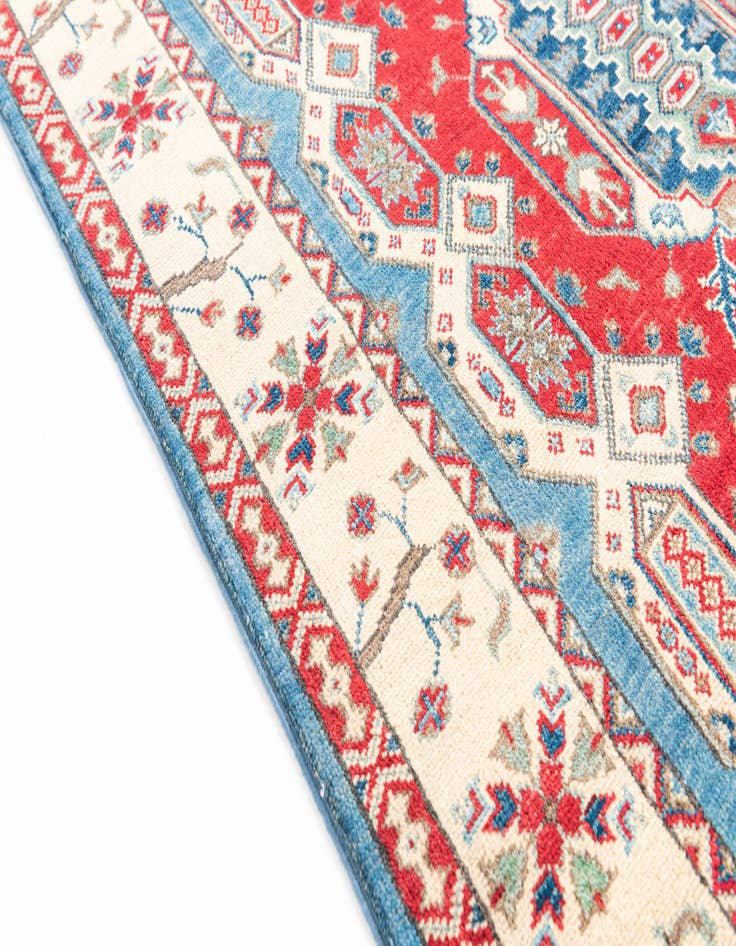 Detail image of  4' 1 x 5' 9  Hand Knotted Kazak Rug
