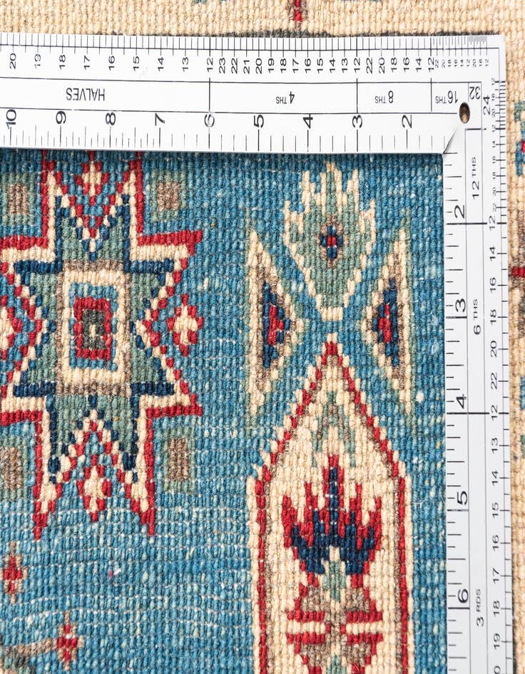 Detail image of  4' 1 x 5' 9  Hand Knotted Kazak Rug