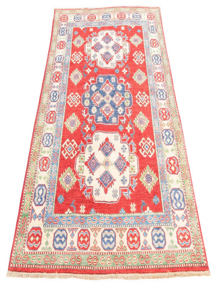 Detail image of  4' x 6'  Hand Knotted Kazak Rug