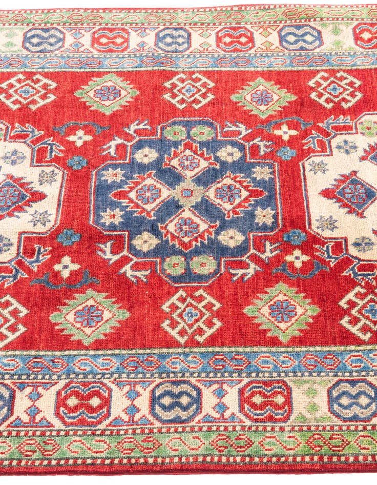 Detail image of  4' x 6'  Hand Knotted Kazak Rug