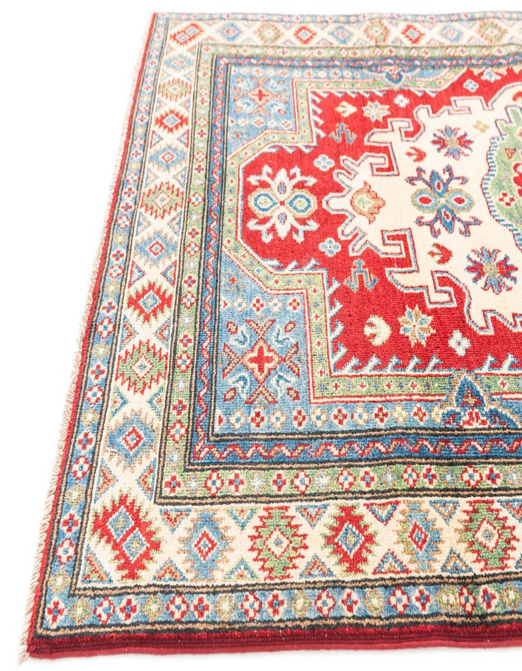 Detail image of  4' x 6'  Hand Knotted Kazak Rug