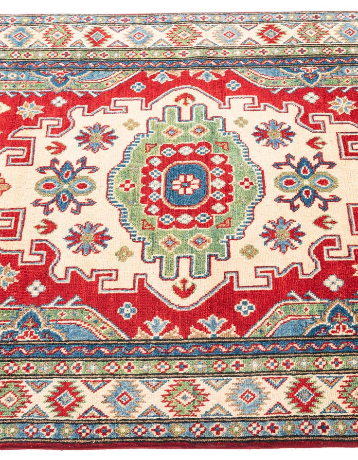 Detail image of  4' x 6'  Hand Knotted Kazak Rug