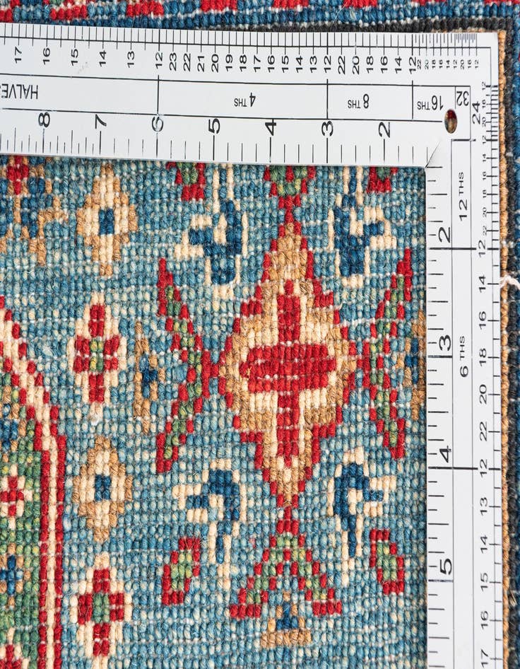 Detail image of  4' x 6'  Hand Knotted Kazak Rug