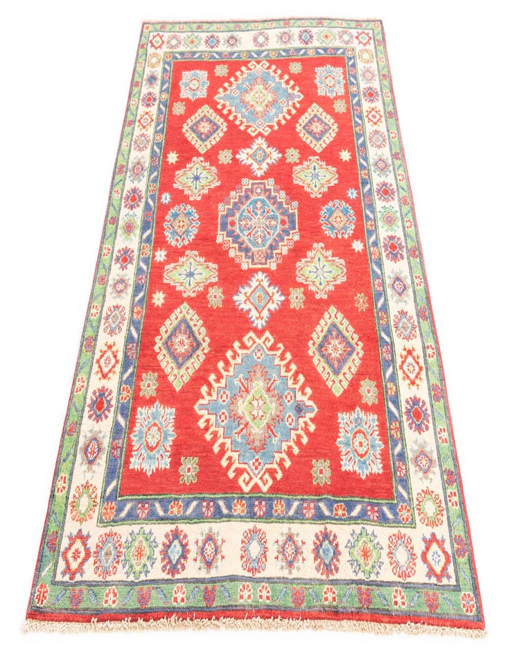 Detail image of  4' 1 x 5' 10  Hand Knotted Kazak Rug