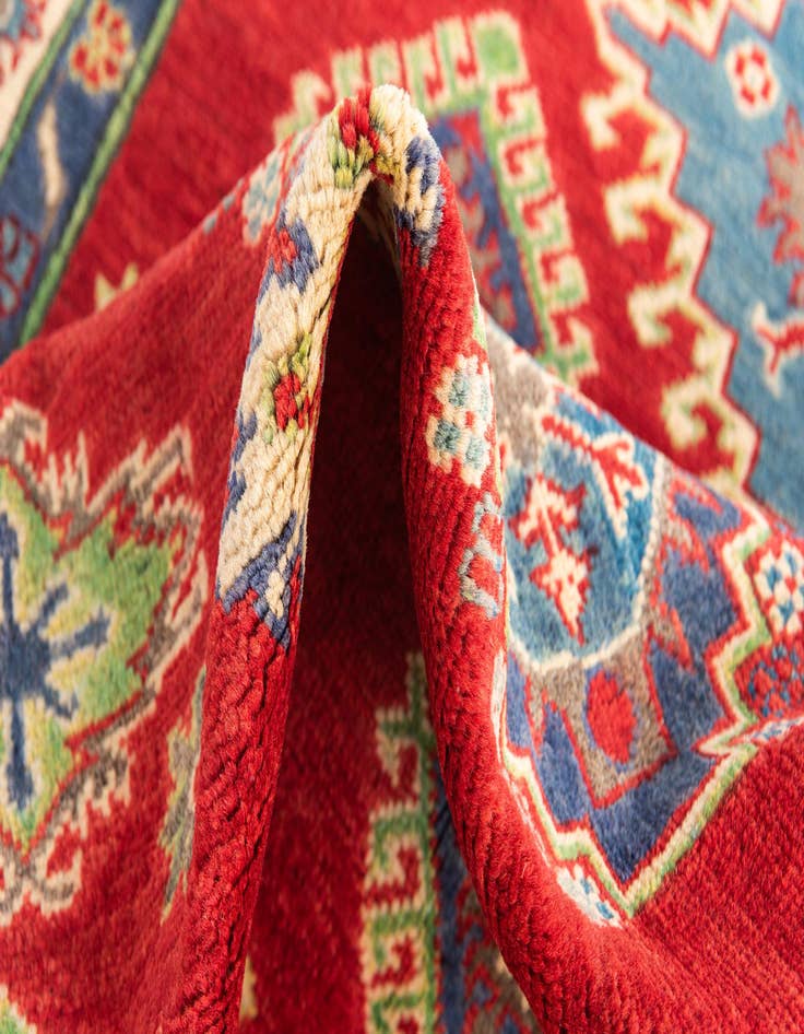 Detail image of  4' 1 x 5' 10  Hand Knotted Kazak Rug