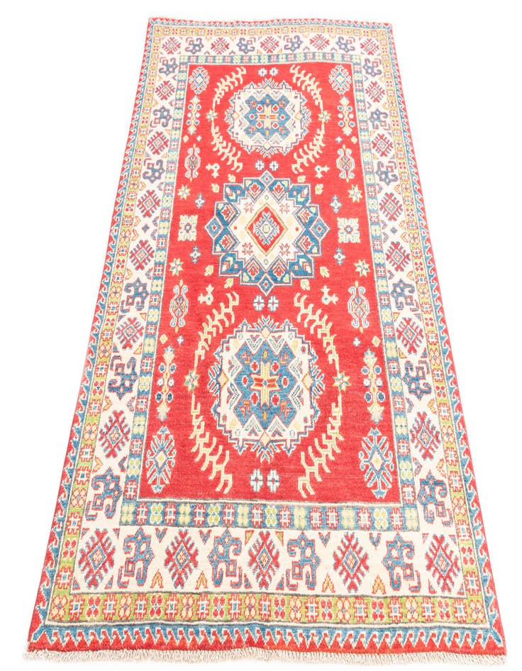 Detail image of  4' x 6' 1  Hand Knotted Kazak Rug