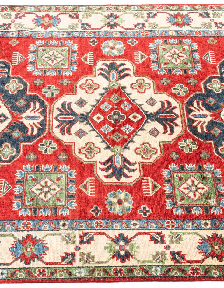 Detail image of  4' 1 x 6' 1  Hand Knotted Kazak Rug