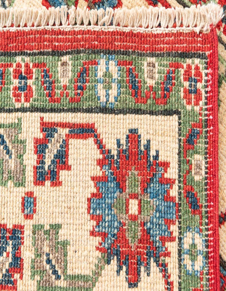 Detail image of  4' 1 x 6' 1  Hand Knotted Kazak Rug