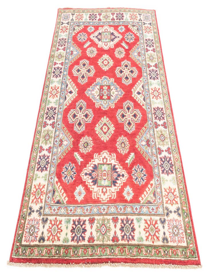 Detail image of  4' x 6' 2  Hand Knotted Kazak Rug