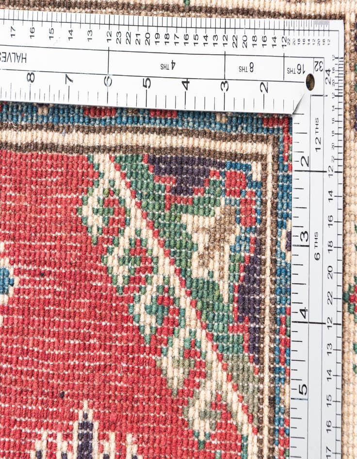 Detail image of  4' x 6' 2  Hand Knotted Kazak Rug