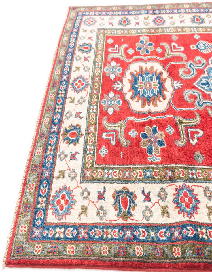 Detail image of  4' x 6'  Hand Knotted Kazak Rug