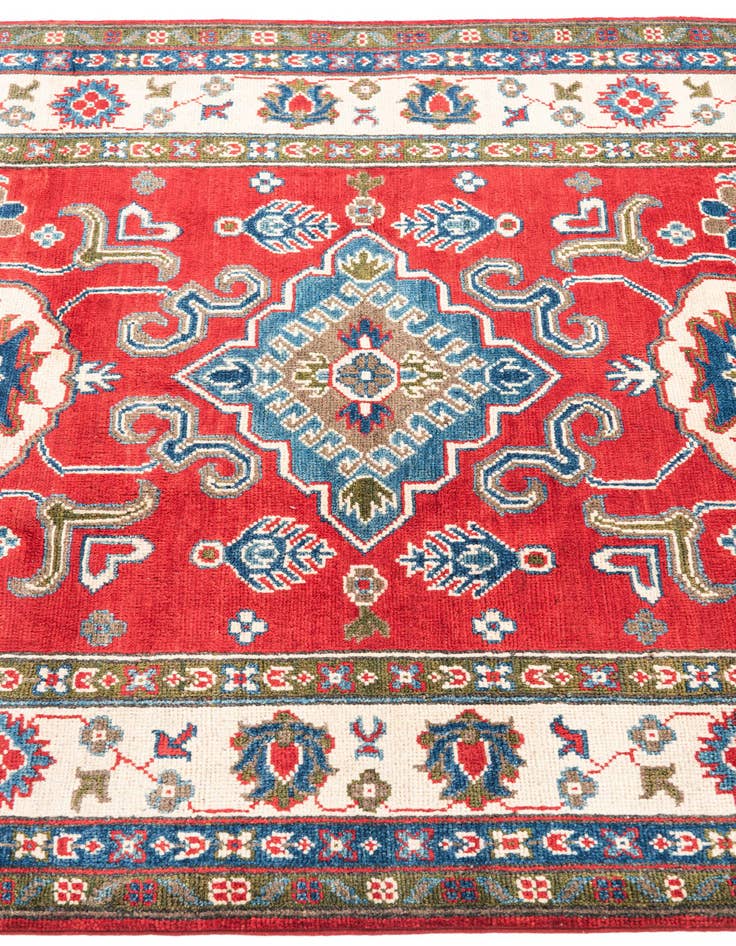 Detail image of  4' x 6'  Hand Knotted Kazak Rug