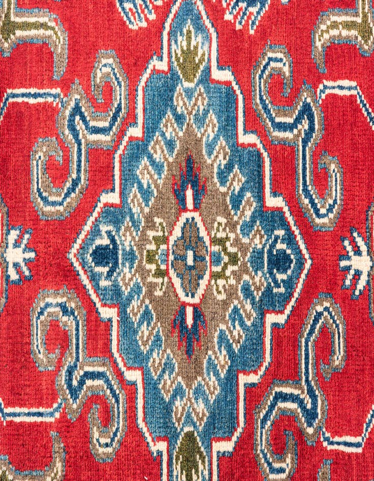Detail image of  4' x 6'  Hand Knotted Kazak Rug