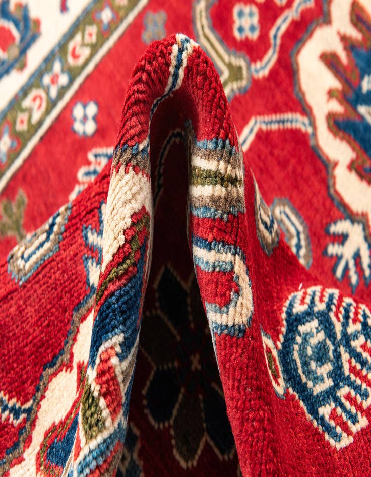 Detail image of  4' x 6'  Hand Knotted Kazak Rug