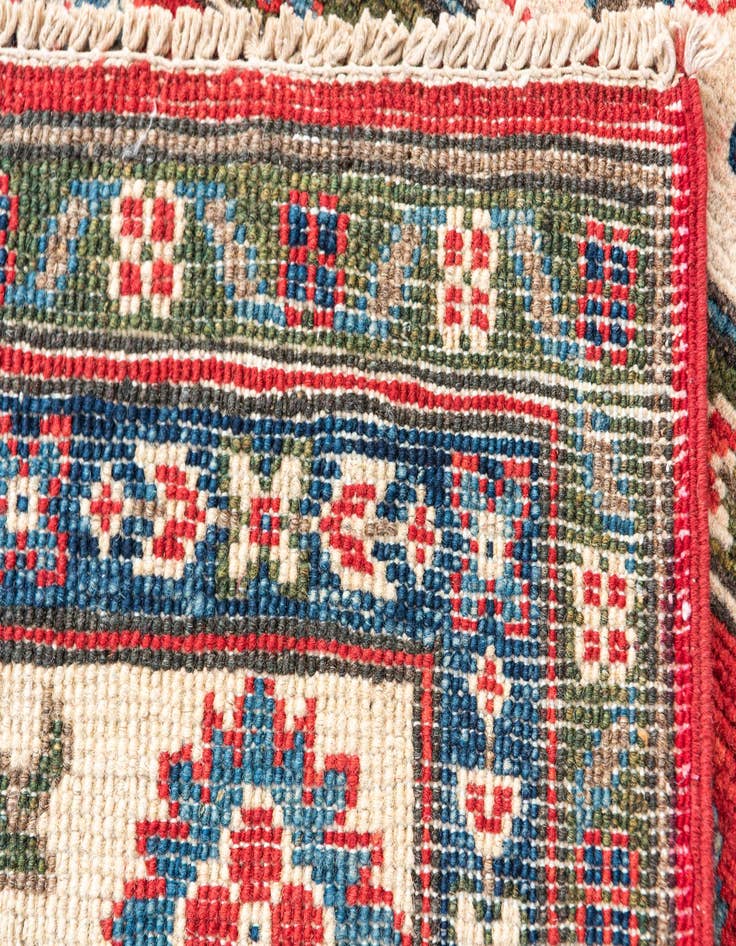 Detail image of  4' x 6'  Hand Knotted Kazak Rug