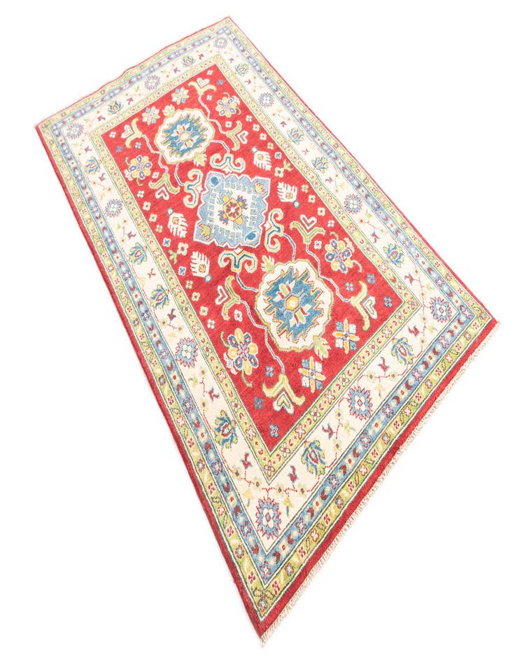 Detail image of  3' 10 x 6' 3  Hand Knotted Kazak Rug