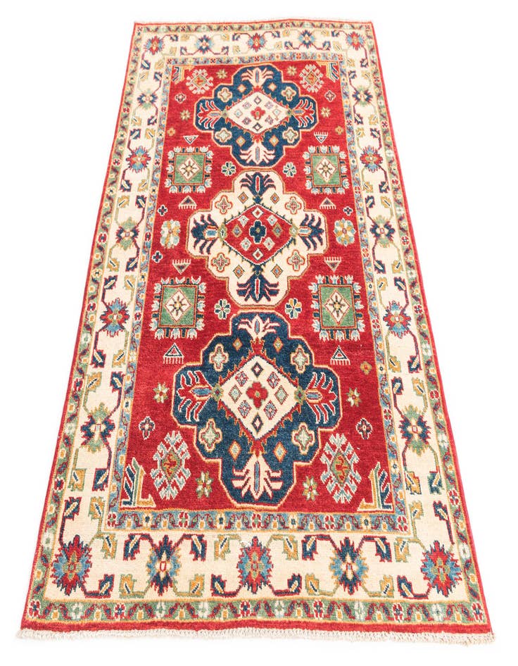 Detail image of  4' x 5' 10  Hand Knotted Kazak Rug