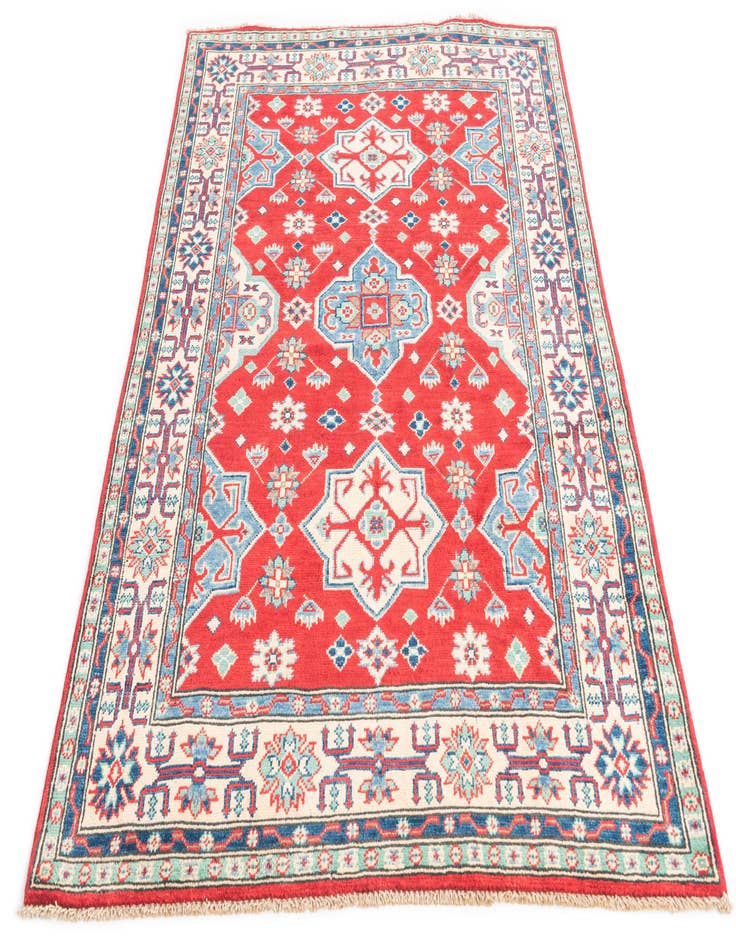 Detail image of  4' x 6'  Hand Knotted Kazak Rug