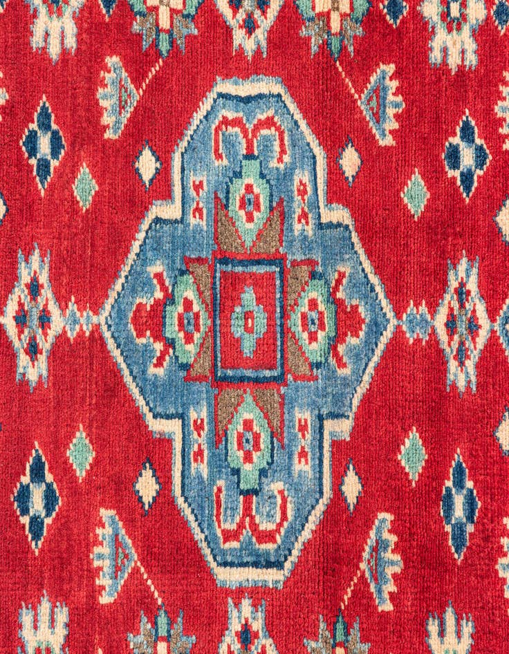 Detail image of  4' x 6'  Hand Knotted Kazak Rug
